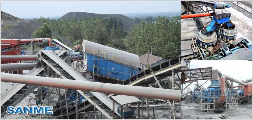 山美新型反擊破碎機現(xiàn)場圖